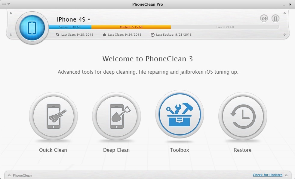 PhoneClean 5.0.1 Download Free